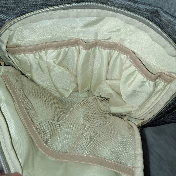 Yeerdone Grey Diaper Bag Multi-Funcrion Waterproof Maternity Backpack - Picture 4 of 12